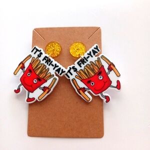 Fashion Jewelry It's FRI YAY Dangle Earrings